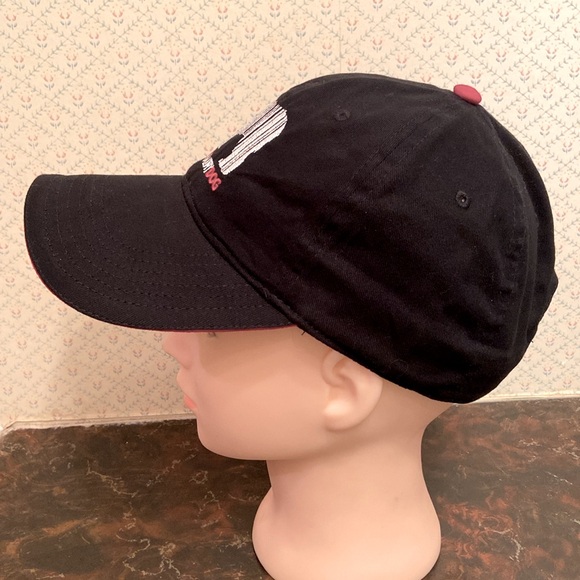 NWOT Otto Big Hairy Dog Baseball Cap Sheepdog  Black White Red One Size Velcro - Picture 5 of 12